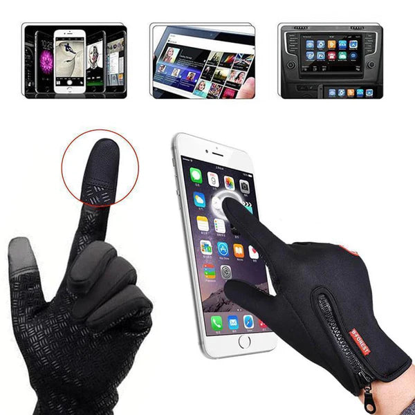 Winter Fahradhandschuh - Thermohandschuhe mit Touchscreen-Funktion