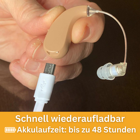 EchoElite - Wiederaufladbares Hörgerät – Hörhilfe mit ergonomischer Passform hinter dem Ohr