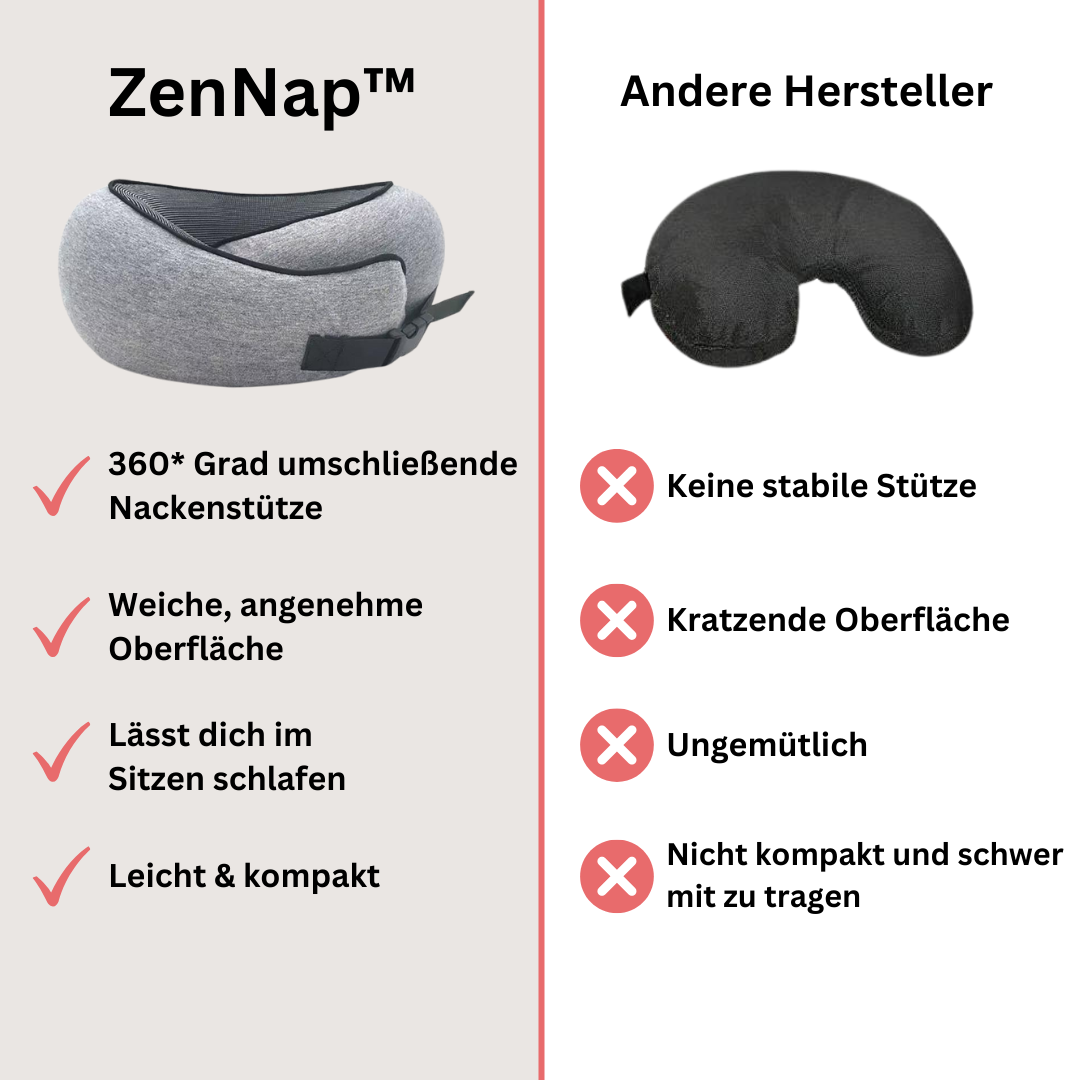 ZenNap™ - 360* unterstützendes Reisekissen + GRATIS TASCHE