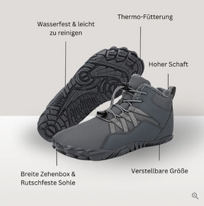 orthopädische Thermo-Barfußschuhe für Herbst & Winter