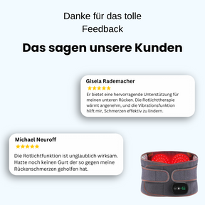 LuminaBelt™ - Orthopädischer Lendengurt mit Rotlichttherapie + GRATIS VERLÄNGERUNG