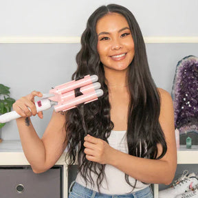 3 Fässer Welleneisen | Hair Waver | Pink 22-32mm