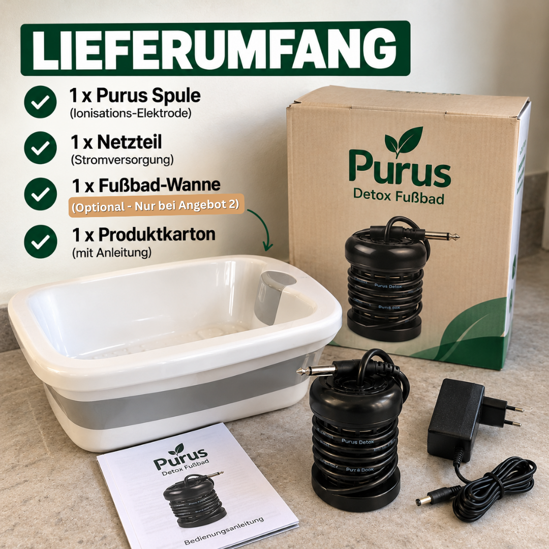 Purus Detox Fußbad – Sanfte Entgiftung