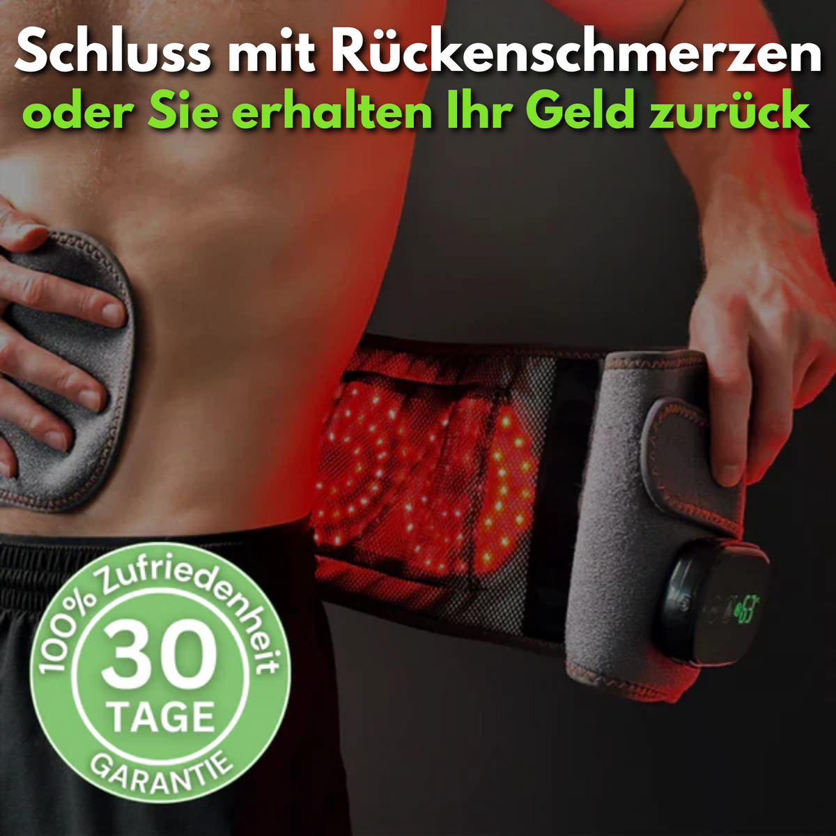 LuminaBelt™ - Rotlichttherapie-Gürtel mit Massagefunktion | Das Original