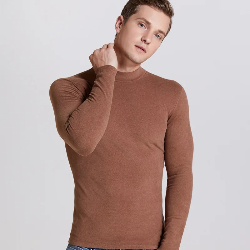 Thermo Rollkragen-Pullover Herren