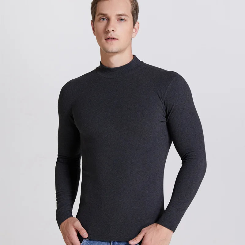 Thermo Rollkragen-Pullover Herren